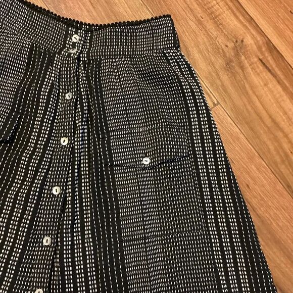 House‎ of Harlow x Revolve Jonah Maxi Skirt Black/White front Split Size XS - Picture 9 of 13